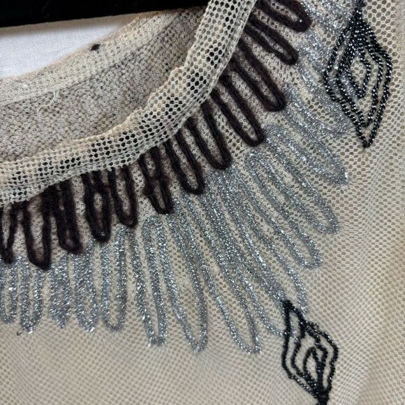 Ladies Anthro Project Alabama Sheer‎ Mixed Media Sleeveless Top Size Small - Picture 11 of 13